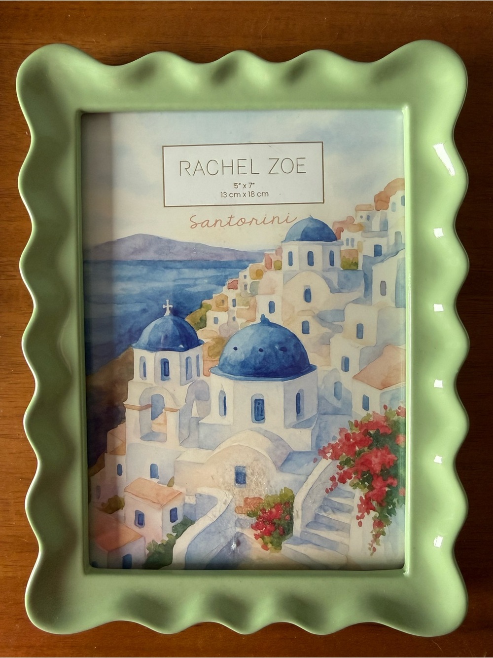 Rachel Zoe Green Scalloped Photo Frame - 5x7